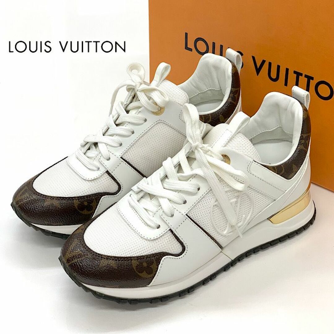 LOUIS VUITTON - 6975 未使用 ヴィトン レザー モノグラム ロゴ ラン