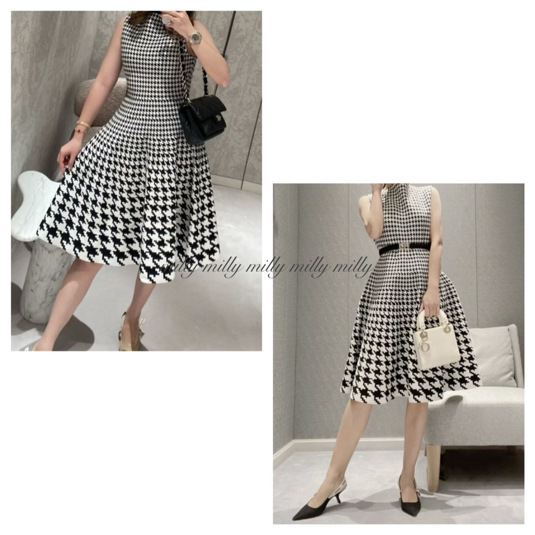 Christian Dior - 【Christian Dior】現行ハウンドトゥースワンピースの通販 by milly's shop|クリスチャン ディオールならラクマ Christian Dior - 【Christian Dior】現行ハウンドトゥースワンピースの通販 by milly's shop|クリスチャン ディオールならラクマ