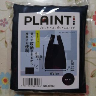 PLAINT 　エコバッグ　コンパクトエコバッグ　プレント　ネイビー(エコバッグ)