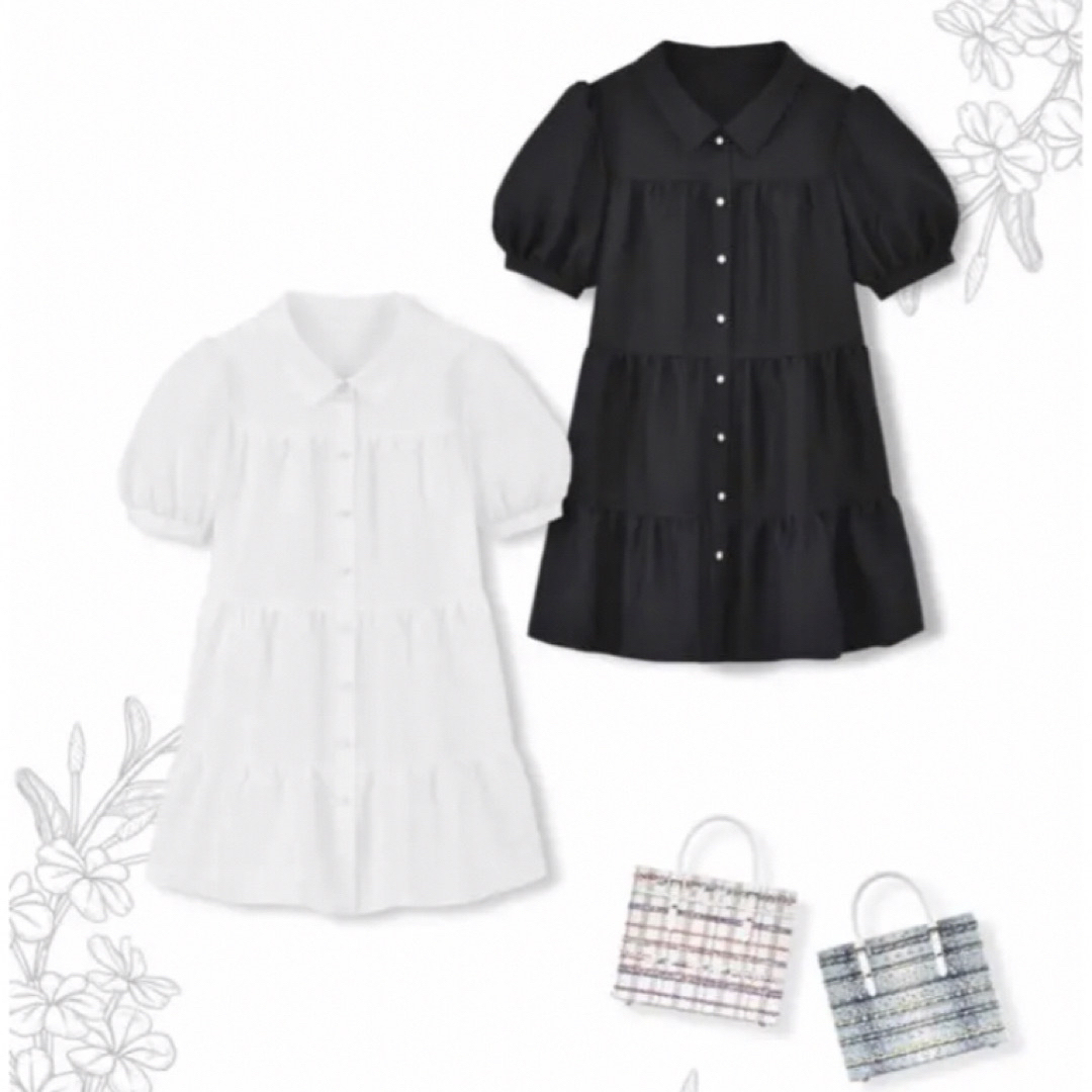 René - Rene 2023年製【新品未使用】Tiered Blouse ♡ネイビー34の通販