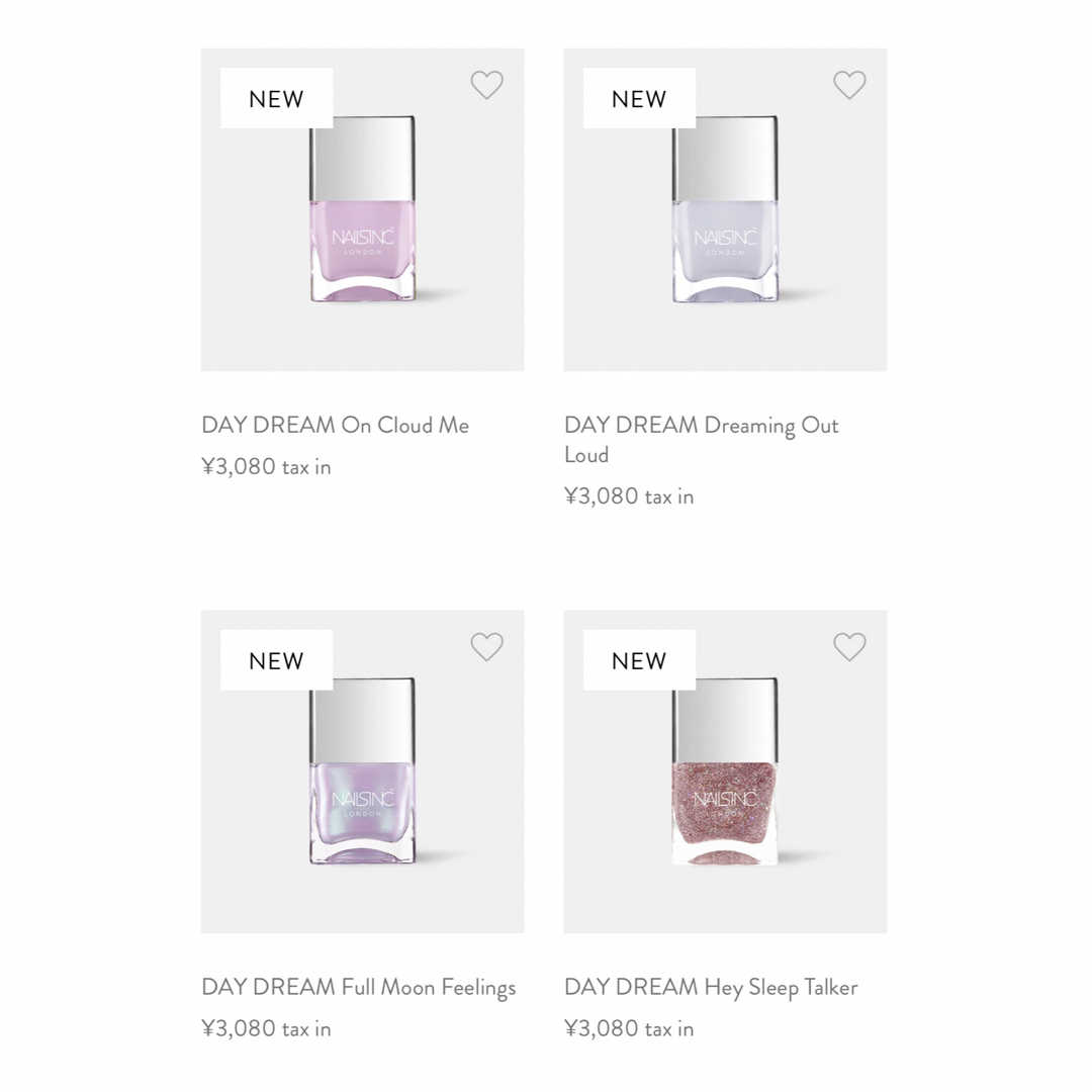 ネイルズインク　NAILSINC 新作4本セット コスメ/美容のネイル(マニキュア)の商品写真