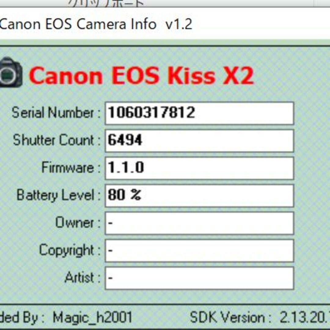 *訳あり* Canon Eos Kiss X2 EF-S IS 標準レンズキット 9