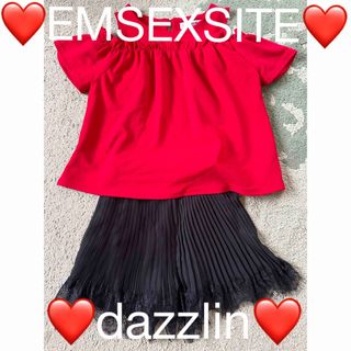 ダズリン(dazzlin)の❤️EMSEXSITE❤️&❤️dazzlin❤️上下セット❤️(カットソー(半袖/袖なし))