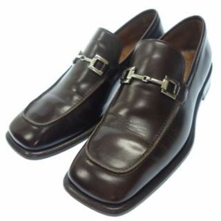 Gucci - グッチ レザーローファー ホースビット スクエアトゥ シルバー