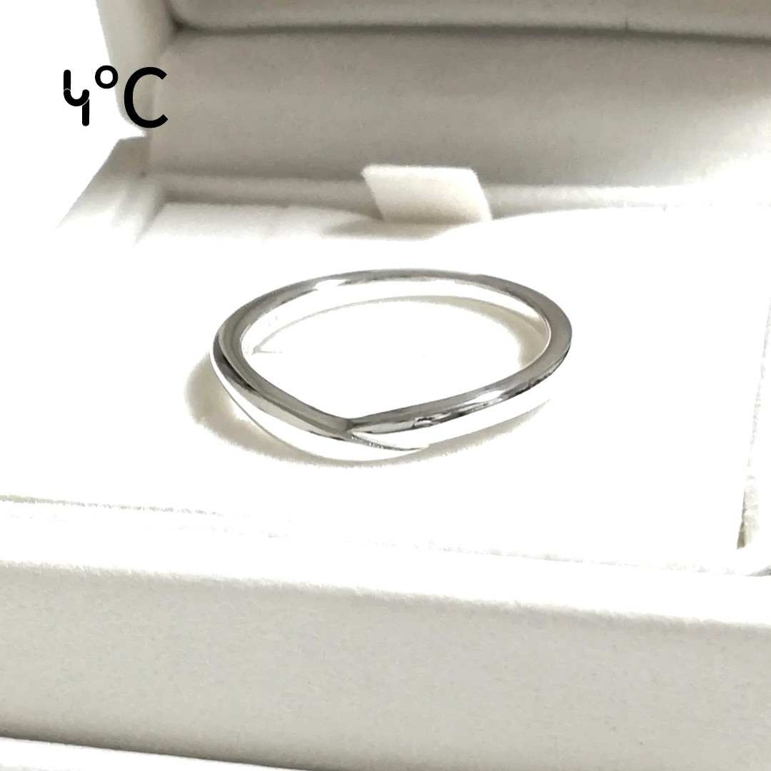 4℃(ヨンドシー)の(美品) 4°C シルバーリング 14号 レディースのアクセサリー(リング(指輪))の商品写真
