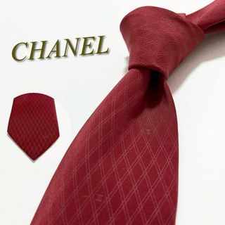 CＨANEL シャネル ボウタイ ネクタイ シルク 100% ベージュ 美品