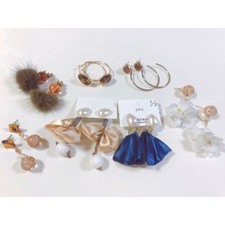 ミミ(Mimi)の【新品未使用あり】 ハンドメイドピアスなど アクセまとめ売り(ピアス)