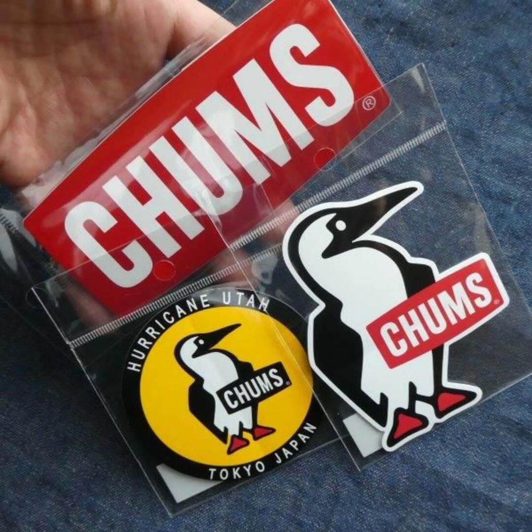 CHUMS(チャムス)の3枚セット CHUMS ステッカー CH62-1072 0156 1622 新品 メンズのファッション小物(その他)の商品写真