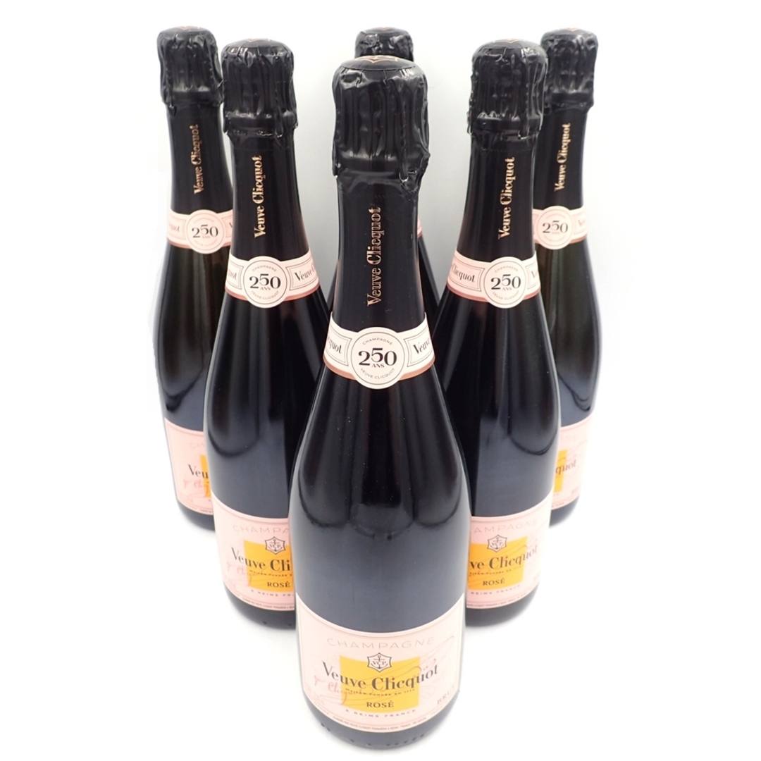 ヴーヴ クリコ ロゼ 750ml 6本セット 同梱不可【MTM2】 - シャンパン