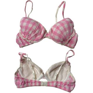 Pink checkered Bra B70(ブラ)