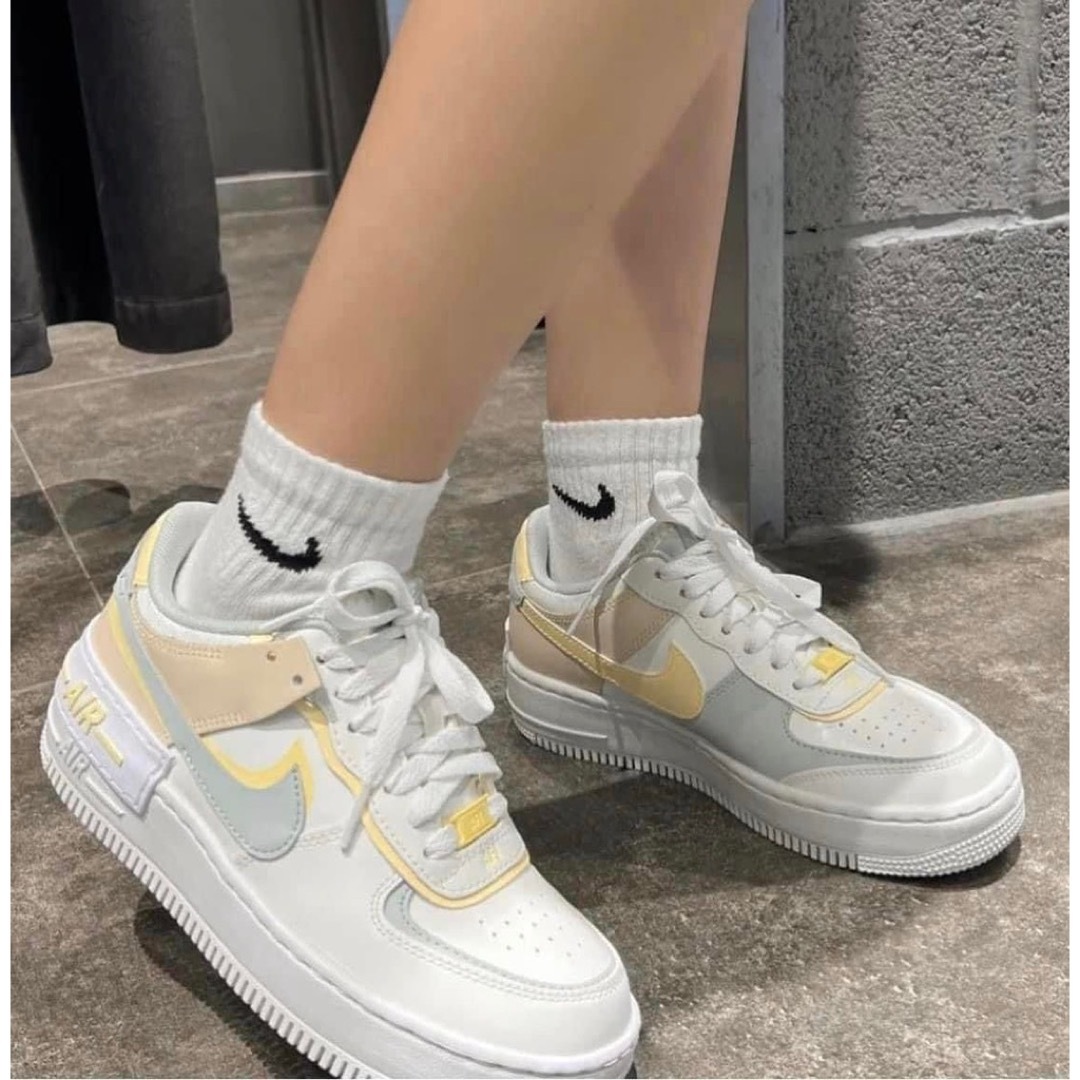 NIKE ナイキ エアフォース1 シャドウ セイルホワイト 厚底 22.5