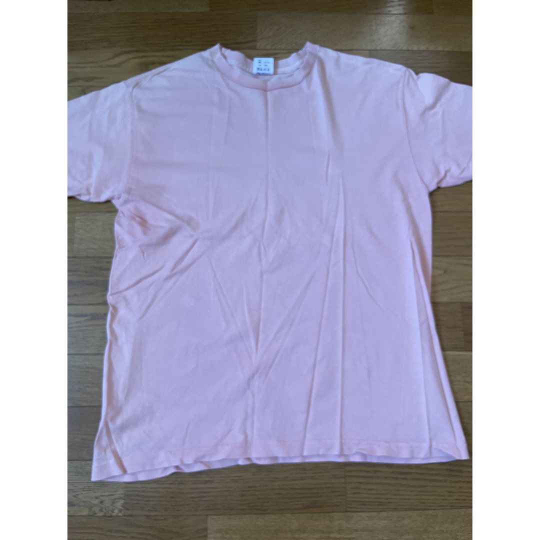 Tシャツ　L  サーモンピンク　薄いオレンジ メンズのトップス(Tシャツ/カットソー(半袖/袖なし))の商品写真
