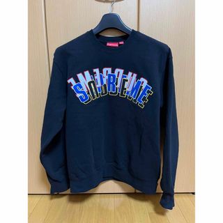 Supreme シュプリーム ビッグロゴ クルーネックスウェット ネイビー M