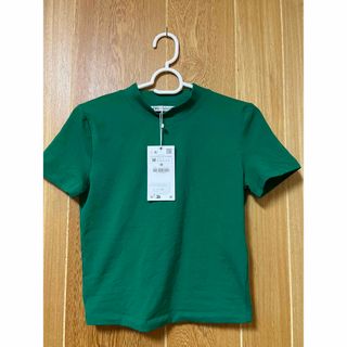 ザラ(ZARA)の新品タグ付き　ZARA ハイネックTシャツ(Tシャツ(半袖/袖なし))