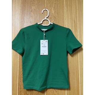 ザラ(ZARA)の新品タグ付き　ZARA ハイネックTシャツ(Tシャツ(半袖/袖なし))