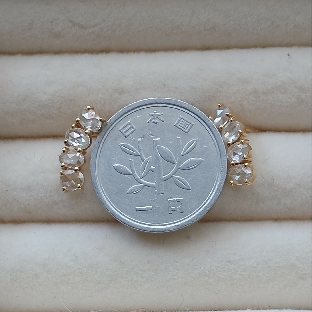 週末セール❤価格♥うるうる贅沢♥計0·68ct♥ローズカットダイヤモンド