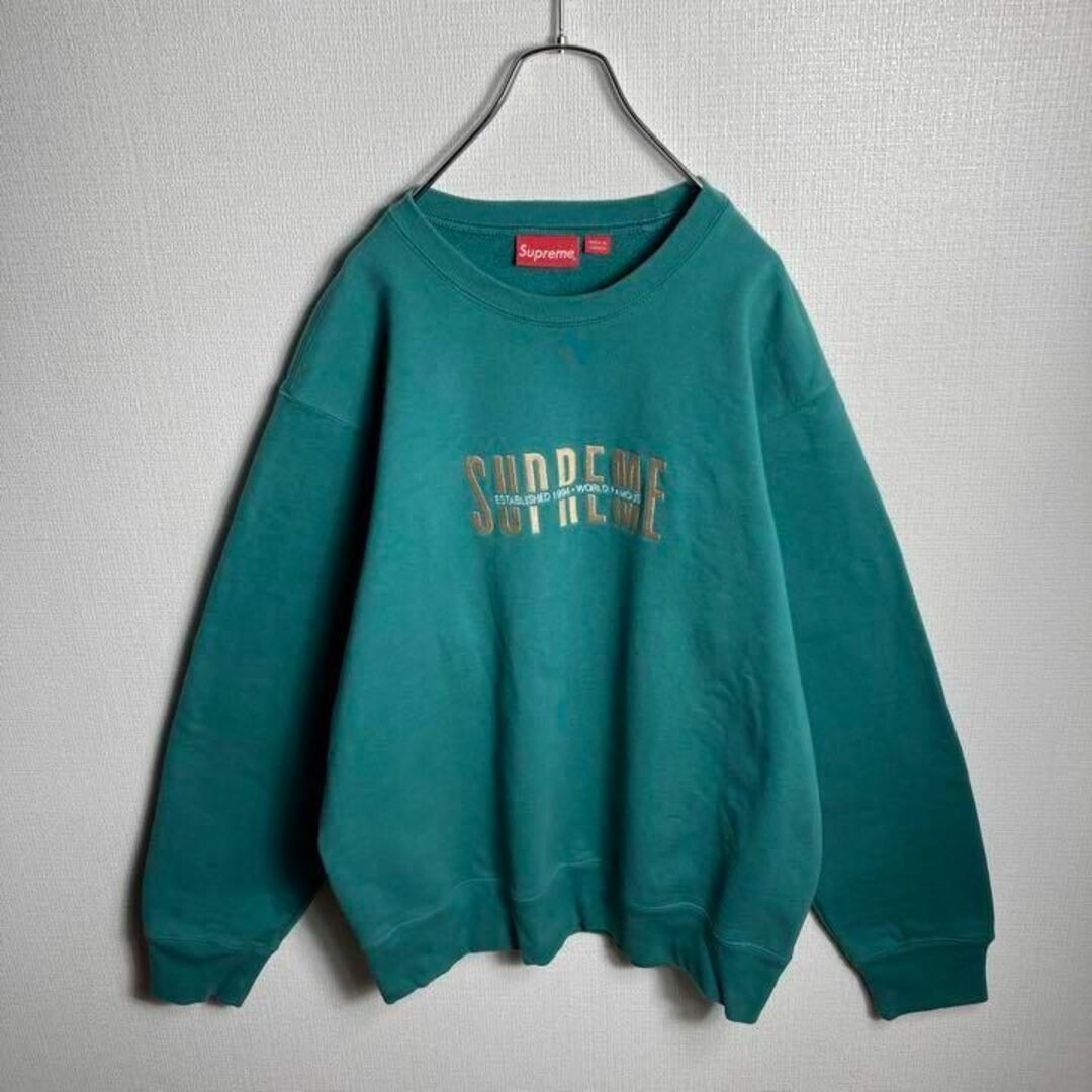 シュプリーム　人気ロゴトレーナー　美品　サイズL Supreme