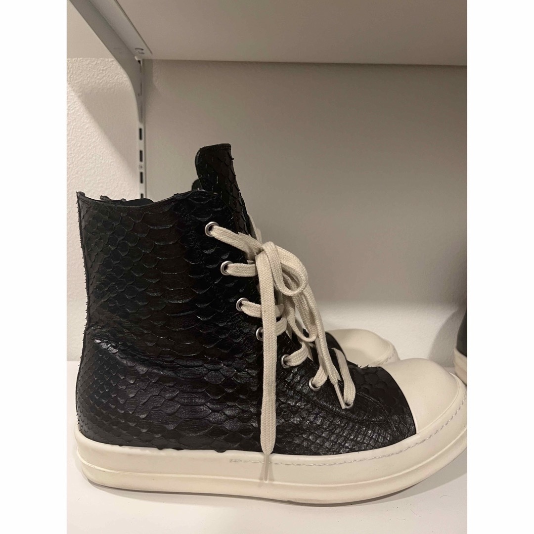 Rick Owens RAMONES パイソンレザー スニーカー42-garciotum.com