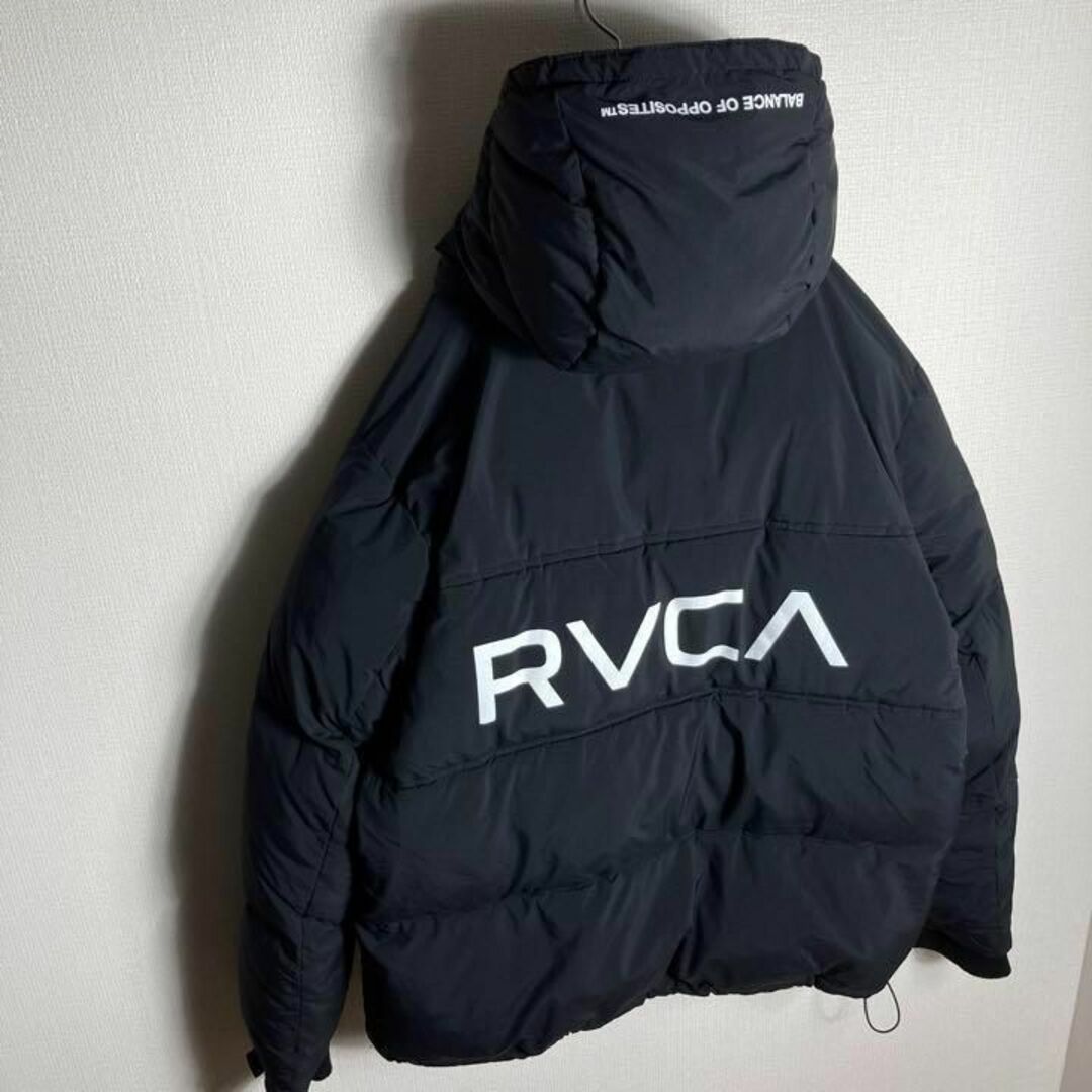 RVCA - 【人気Lサイズ】RVCA ビッグロゴ入りダウンジャケット ロゴ満載