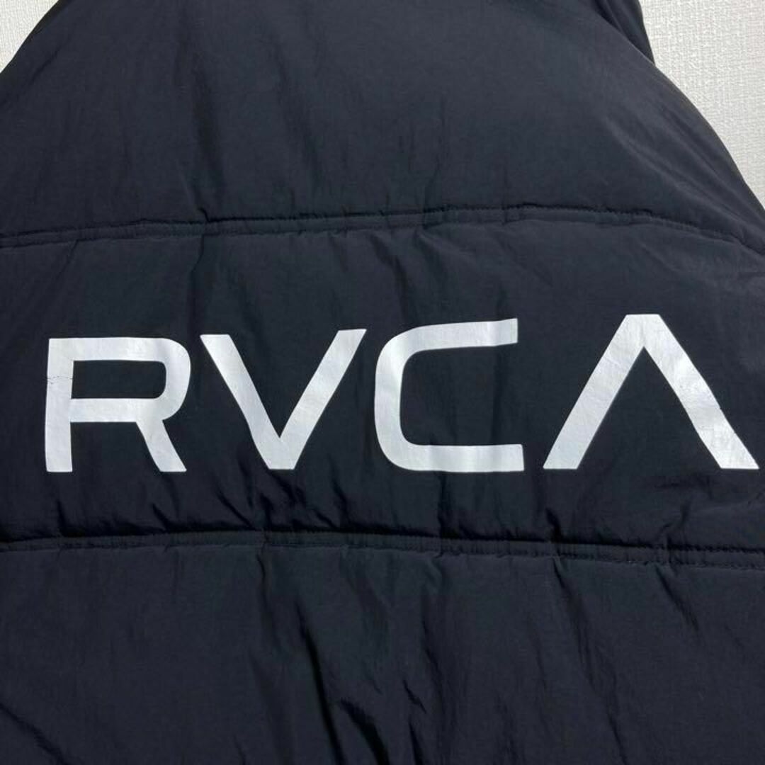 RVCA - 【人気Lサイズ】RVCA ビッグロゴ入りダウンジャケット ロゴ満載