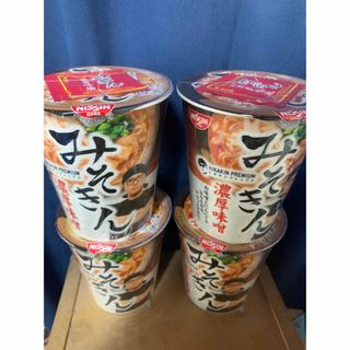 ニッシンショクヒン(日清食品)のみそきん　濃厚味噌　4個(インスタント食品)