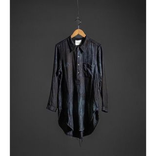 定価5.6万 新品 ATELIER SUPPAN シルク ウール ロング シャツ