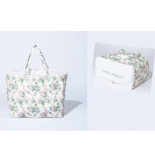 ローラアシュレイ(LAURA ASHLEY)のローラアシュレイ レジかご トート　GLOW 2021年 5月 付録(エコバッグ)