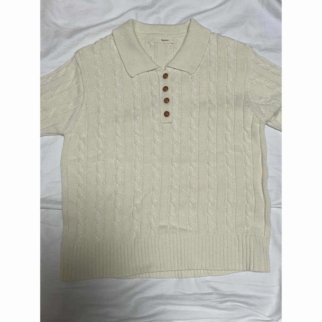 lucienne cable short sleeved knit 半袖ニット レディースのトップス(ニット/セーター)の商品写真