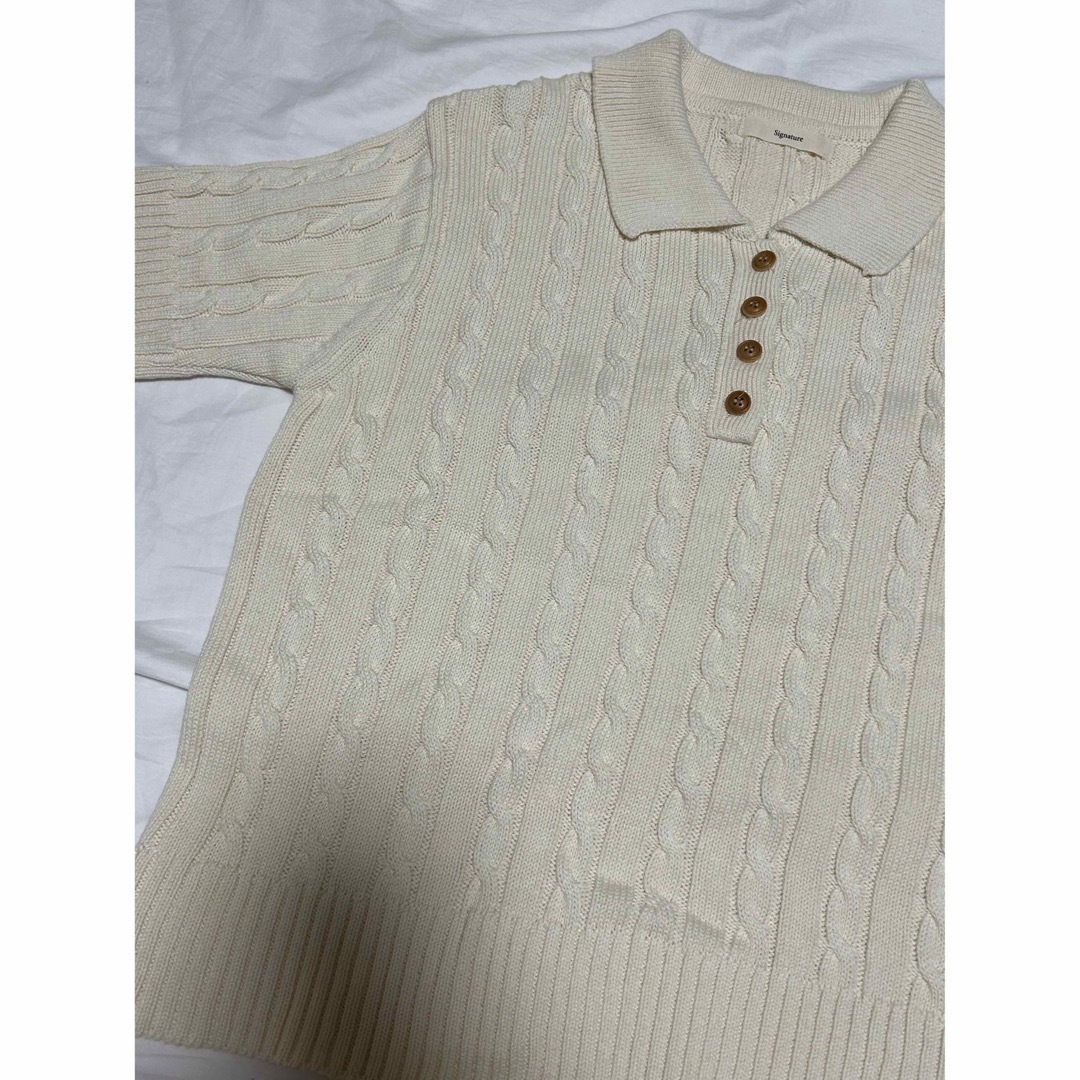 lucienne cable short sleeved knit 半袖ニット レディースのトップス(ニット/セーター)の商品写真