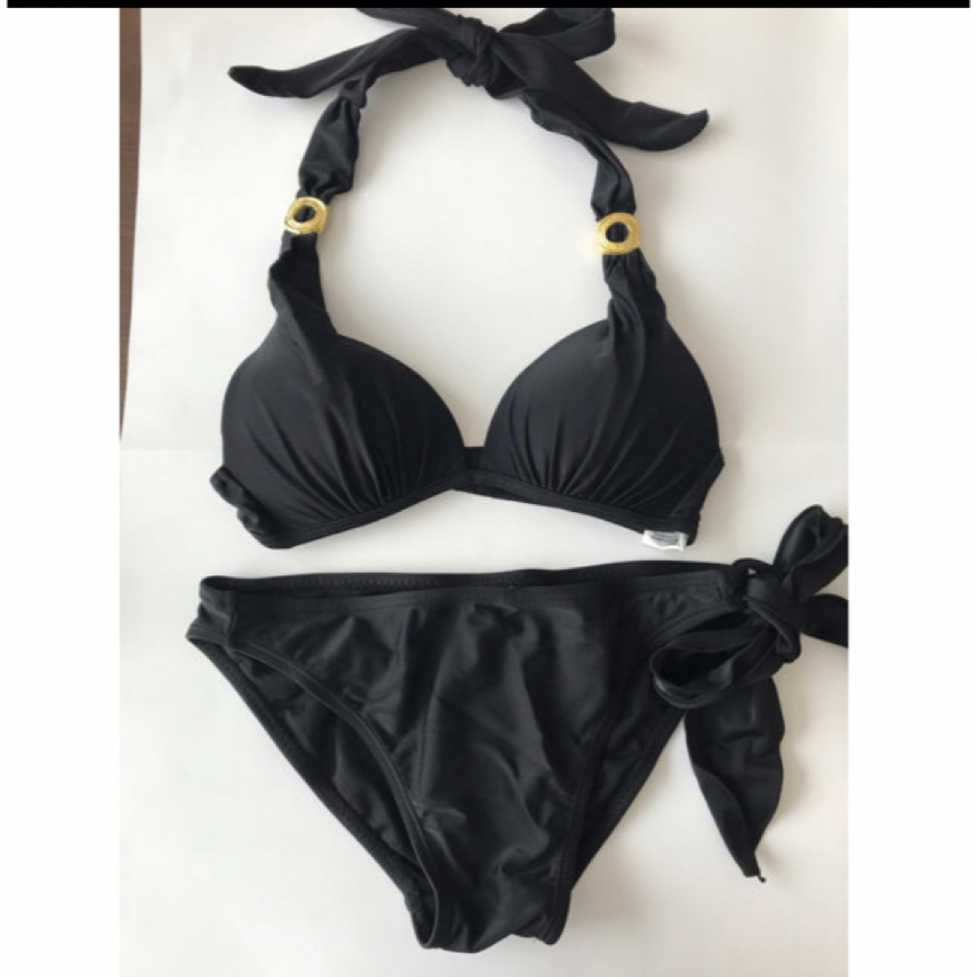水着　ブラック　黒　ゴールド　 レディースの水着/浴衣(水着)の商品写真