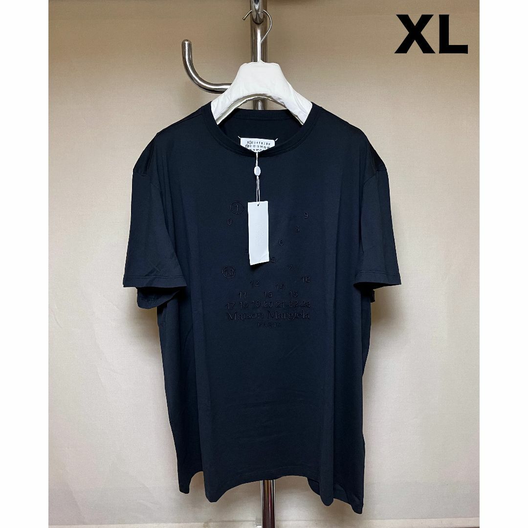 新品 XL 23SS マルジェラ バブルロゴTシャツ 黒系統 5178