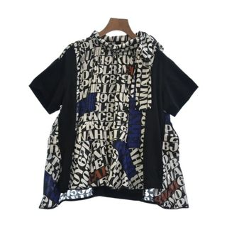 sacai サカイ ブラウス 2(M位) 黒x緑xピンク等(花柄)