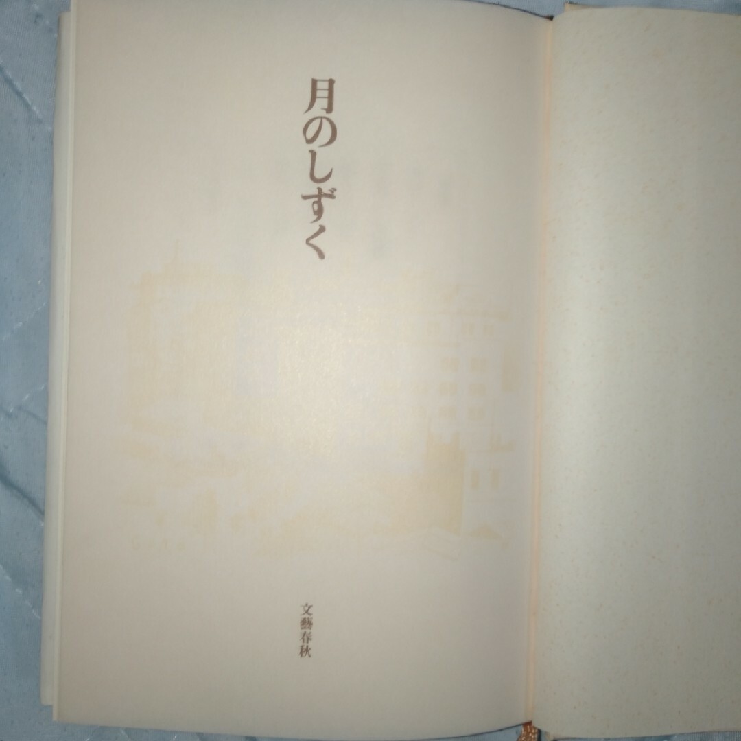 文藝春秋(ブンゲイシュンジュウ)の月のしずく エンタメ/ホビーの本(その他)の商品写真