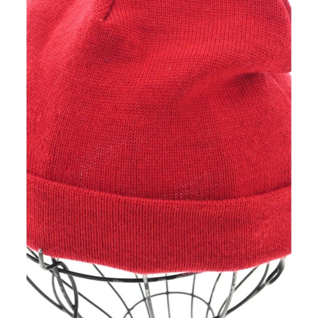 ami(アミ)のami アミ ニットキャップ・ビーニー - 赤 【古着】【中古】 メンズの帽子(ニット帽/ビーニー)の商品写真
