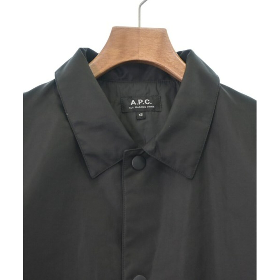 A.P.C. アーペーセー ステンカラーコート XS 黒 - ステンカラーコート
