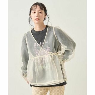 フリークスストア(FREAK'S STORE)の即完売 新品 FREAK'S STORE シアーカシュクールブラウス アイボリー(シャツ/ブラウス(長袖/七分))