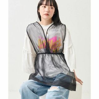 フリークスストア(FREAK'S STORE)の完売品 新品 FREAK'S STORE シアーカシュクールノースリーブトップス(ベスト/ジレ)