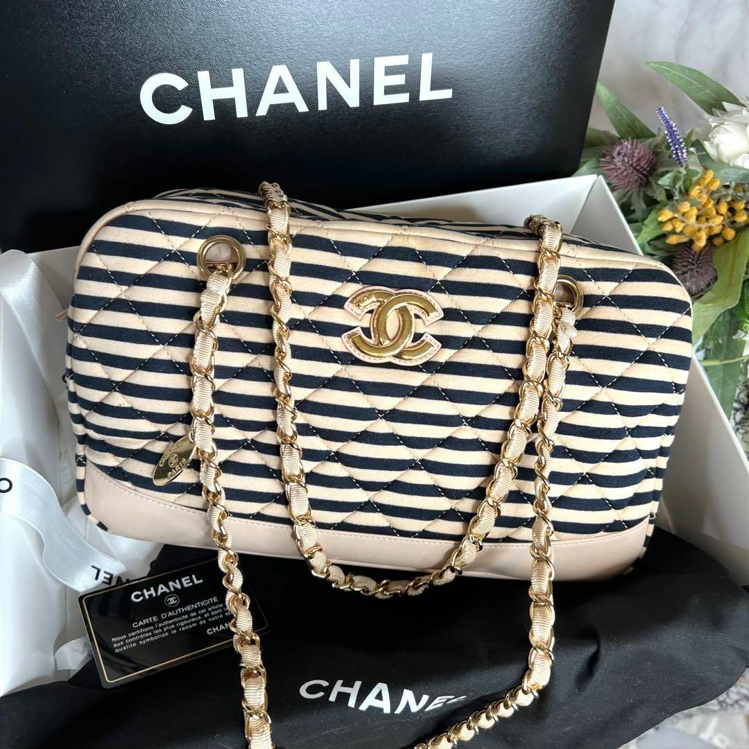 CHANEL - CHANEL シャネル【極美品】マリン ボーダー マトラッセ