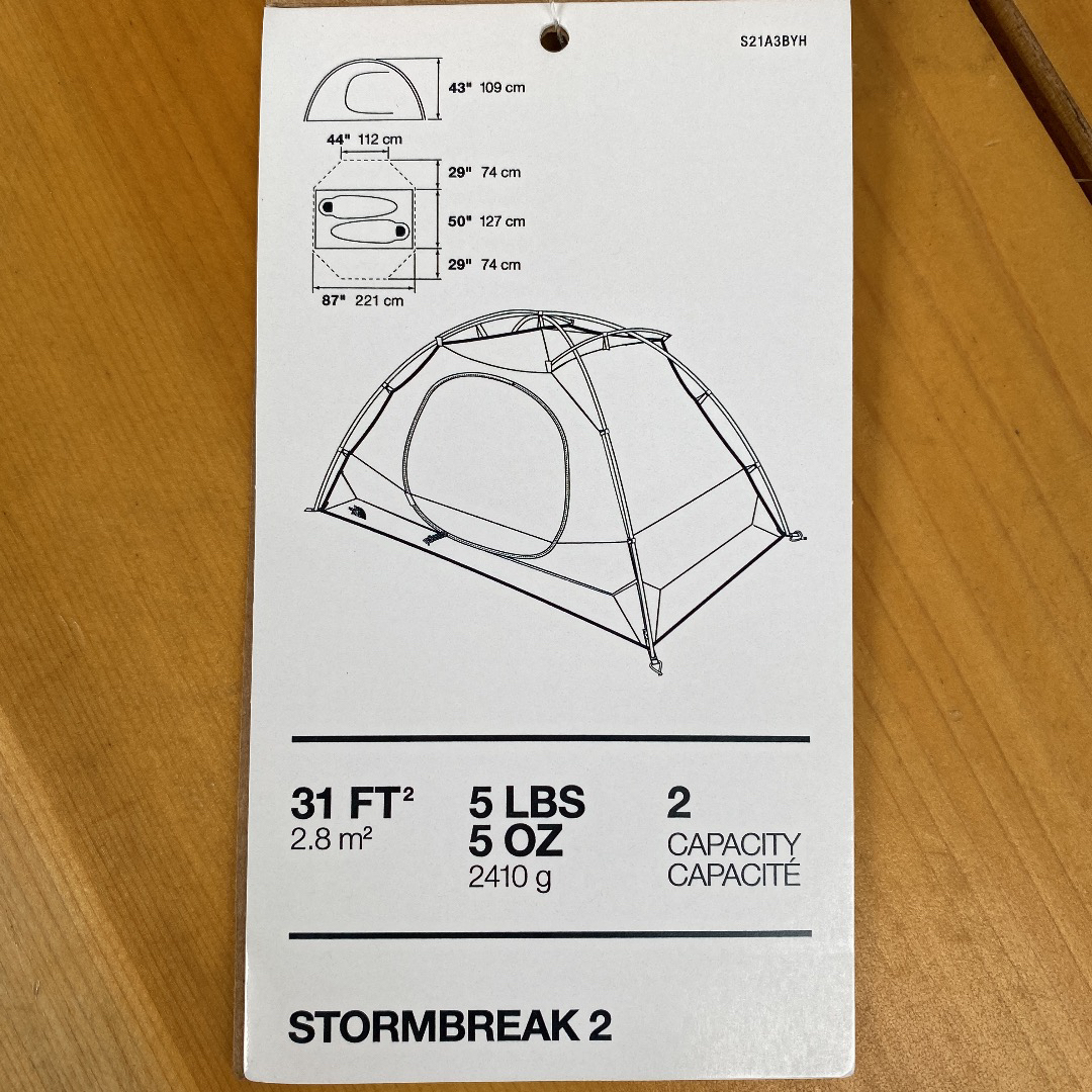 ザ・ノースフェイス ストームブレーク2 STORMBREAK2 テント【新品】