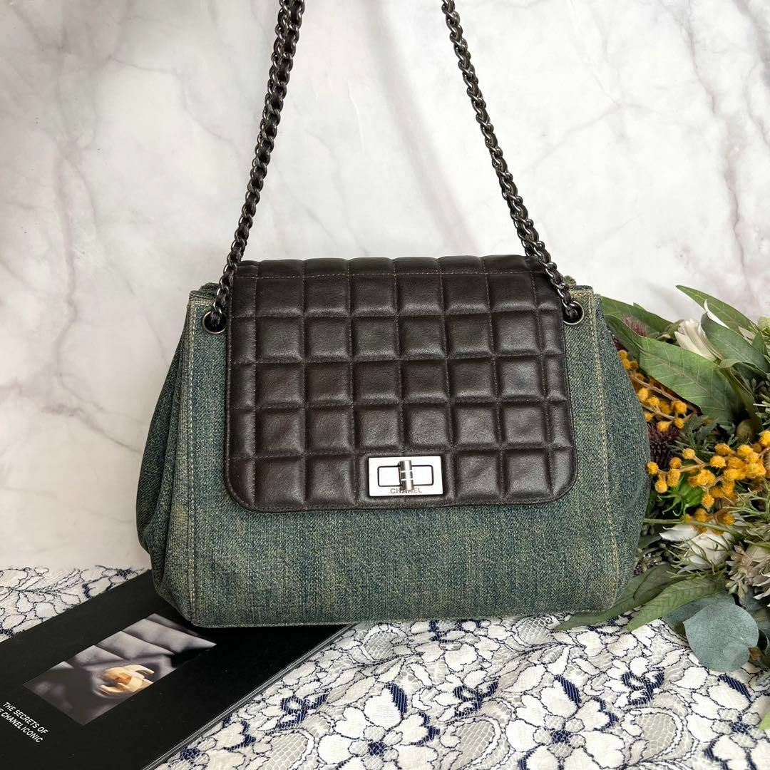 極美品♡シャネル CHANEL チョコバー 2.55 ショルダーバッグ www