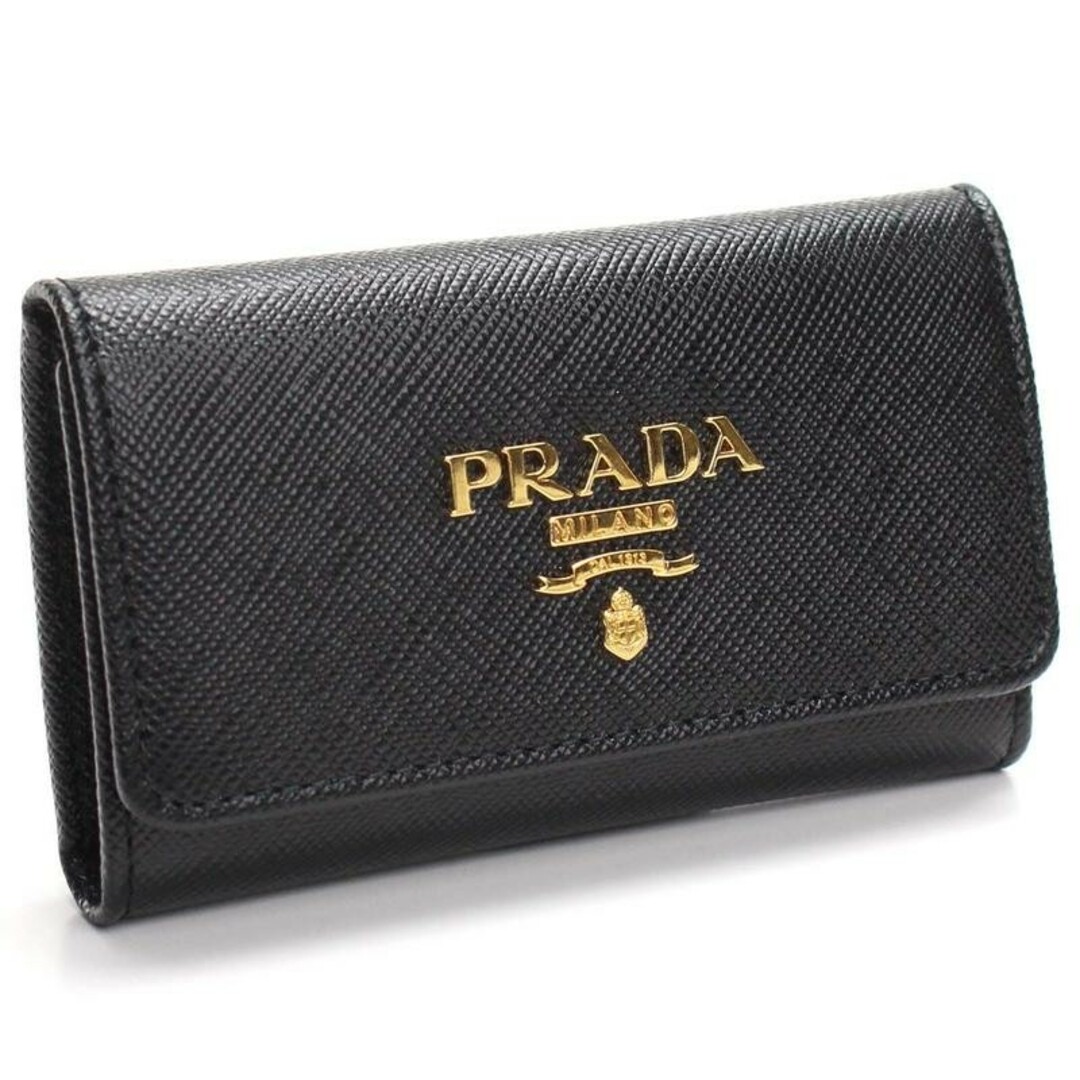 PRADA(プラダ)のPRADA 4連キーケース 1PG004 QWA F0002 NERO レディースのファッション小物(キーケース)の商品写真