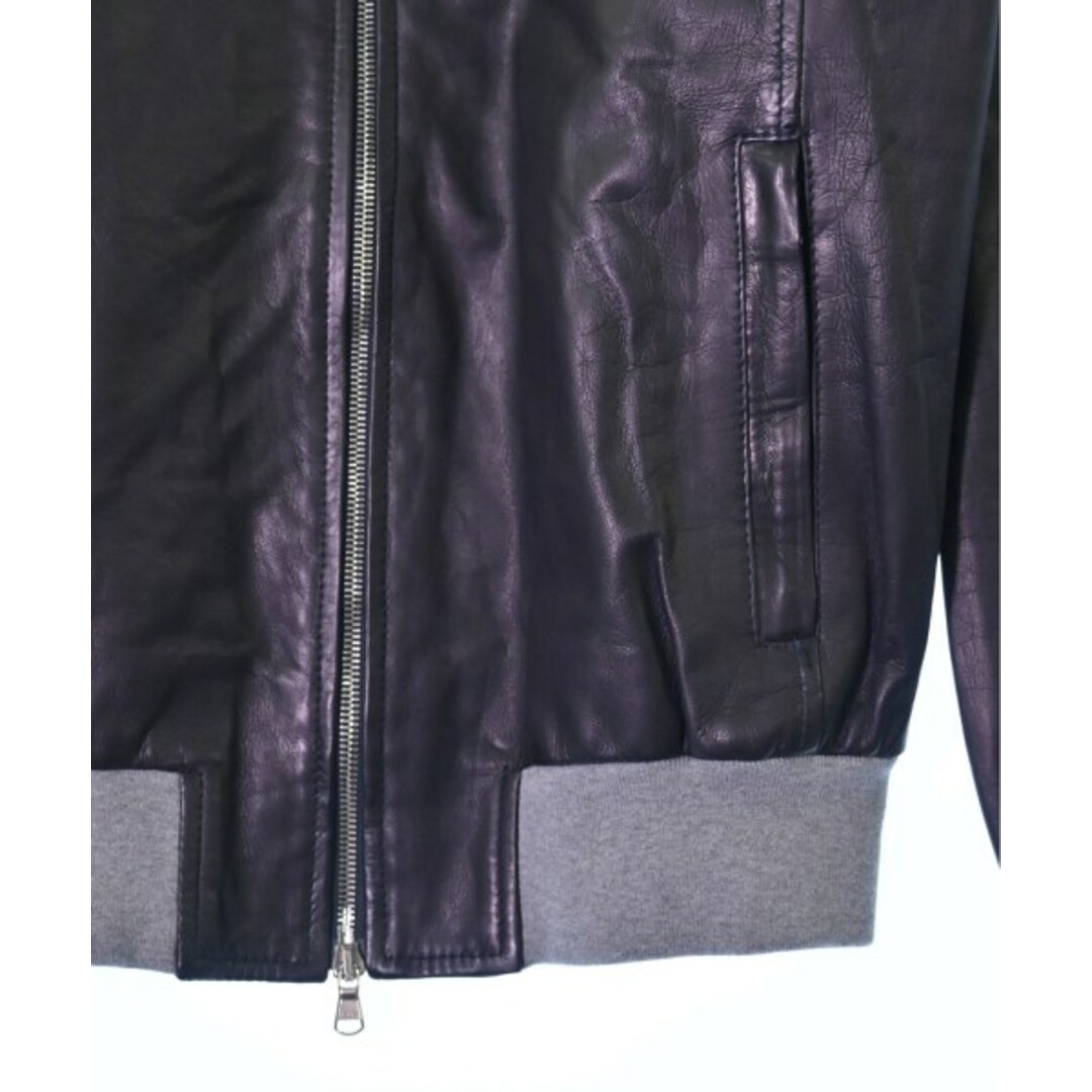 BARBA(バルバ)のBARBA バルバ ライダース 50(XL位) 黒 【古着】【中古】 メンズのジャケット/アウター(ライダースジャケット)の商品写真