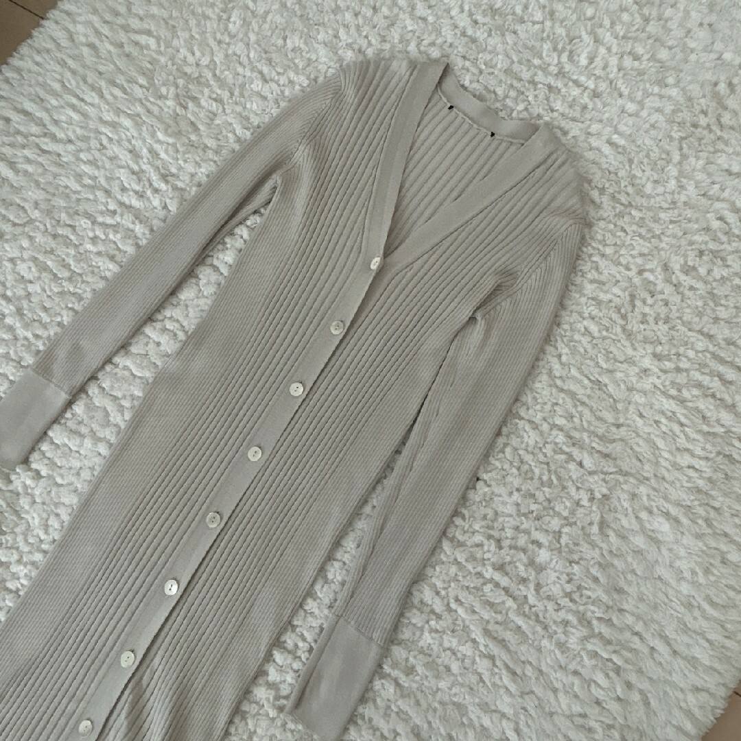 特注販売中 良品 LAppartement シルクコットンリブカーディガン
