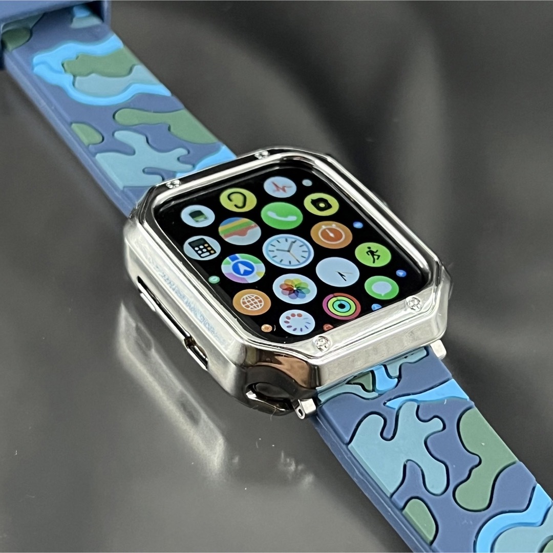 Apple Watch - アップルウォッチ TPUクロームケース カモフラージュ