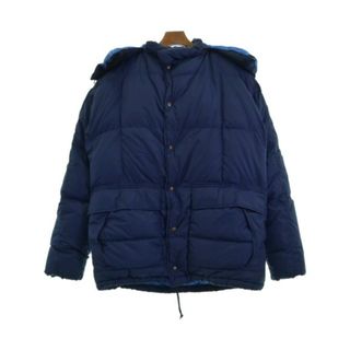 エディーバウアー(Eddie Bauer)のEddie Bauer ダウンジャケット/ダウンベスト -(XXL位) 青系 【古着】【中古】(ダウンジャケット)