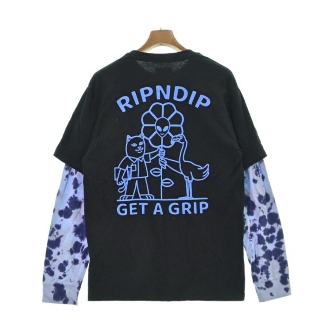 RIPNDIP(リップンディップ)のRIPNDIP リップンディップ Tシャツ・カットソー M 黒x青系 【古着】【中古】 メンズのトップス(Tシャツ/カットソー(半袖/袖なし))の商品写真