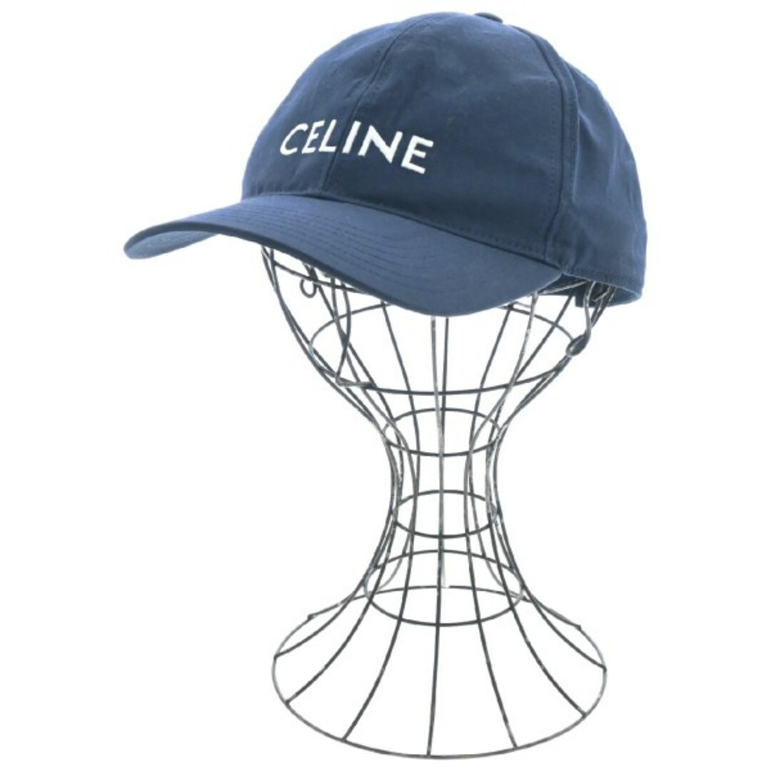 CELINE セリーヌ キャップ - 紺レディース