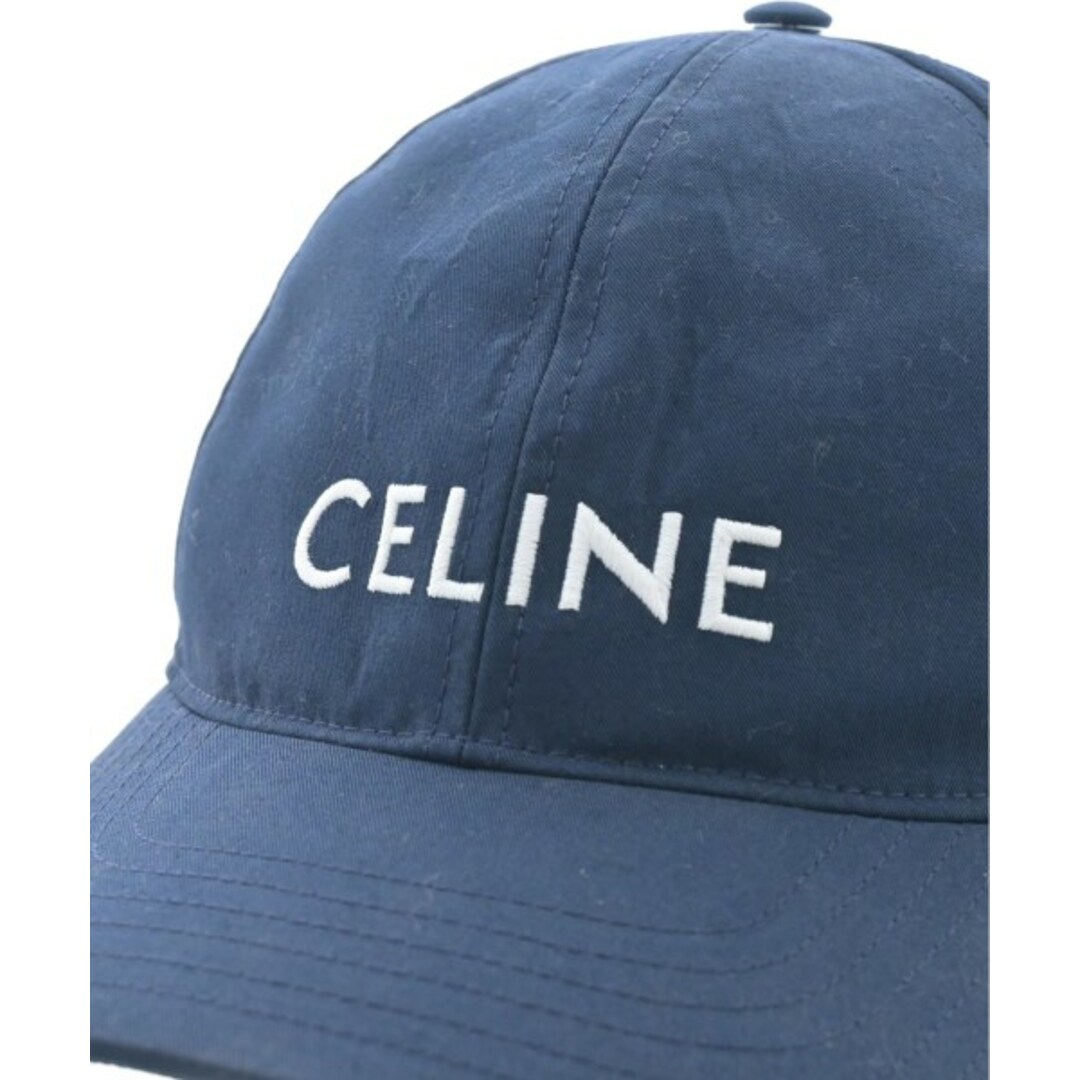 celine(セリーヌ)のCELINE セリーヌ キャップ - 紺 【古着】【中古】 レディースの帽子(キャップ)の商品写真