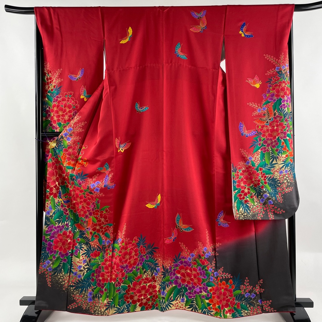 振袖 身丈163.5cm 裄丈67cm 正絹 名品- 振袖 身丈163.5cm 裄丈67cm 正絹 名品-