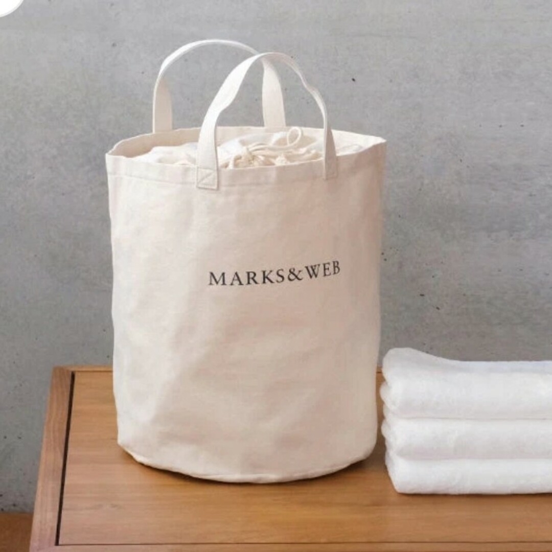 marks＆web  コットンキャンバス　ランドリー　バック レディースのバッグ(トートバッグ)の商品写真